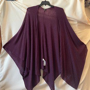 Eileen Fischer XL Plum Shawl, excellent condition, hardly worn